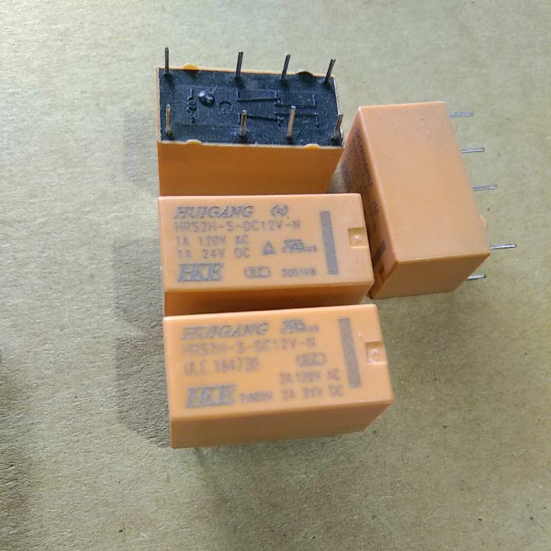 Relay HKE 12v 8pin relay 12v 8kaki