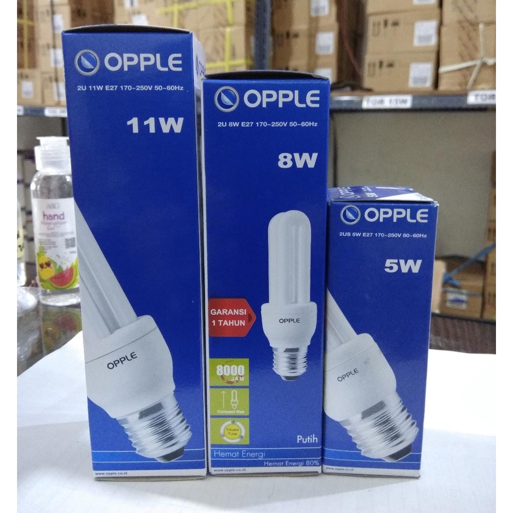 FLASH SALE Lampu Opple PLC Lilin 2U 5W 8W / 3U 8W 20 Watt 26Watt / Spiral OBRAL CUCI GUDANG