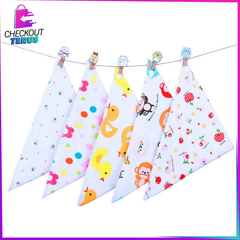 CT P34 Celemek Makan Bayi Celemek Lucu Sleber Segitiga Baby Bibs Slabber Bayi Celemek Sleber Air Liur Murah Bayi Celemek Lucu Bayi