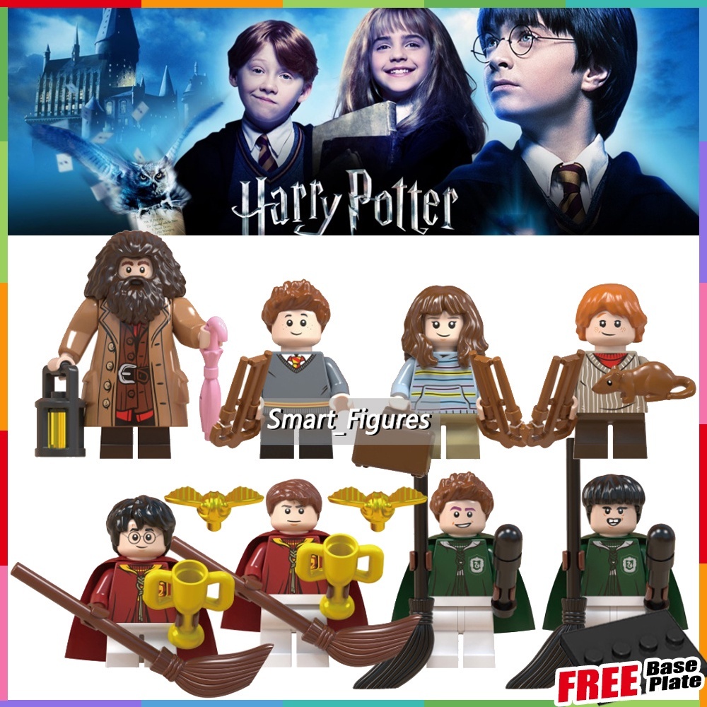 Mainan Action Figure Mini Karakter Harry Potter Sorcerer 's Stone Rubeus Hagrid Seamus Finnigan Hermione Granger WM6045