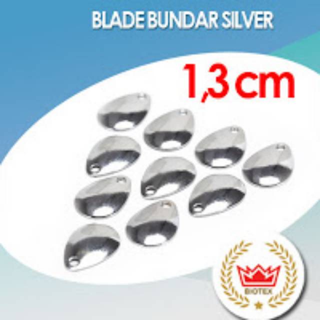 Blade Bundar Soft Frog BIOTEX Warna Silver 1,3 cm Stainless Steel
