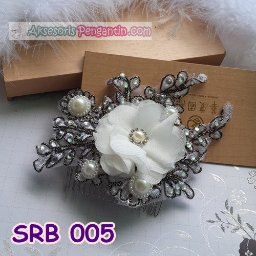 [STOK TERBATAS] SIRKAM BUNGA BROKAT AKSESORIS WEDDING WANITA SRB005