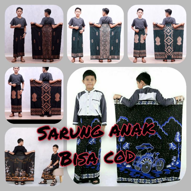 SARUNG BATIK ANAK SD DAN SMP / SARUNG / SARUNG SANTRI / SARUNG BATIK PUTRA / SARUNG ANAK LAKI LAKI/ 