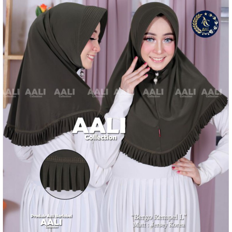 Aali Collection Jilbab Rempel Jersy Korea