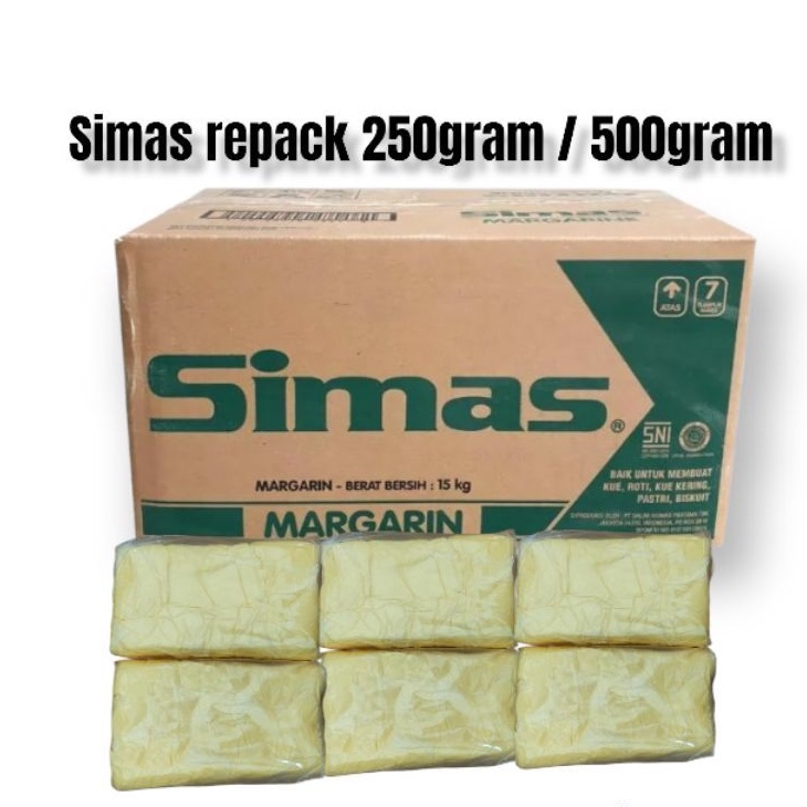 

SIMAS MARGARIN / SIMAS MARGARIN 15KG / SIMAS KILOAN / SIMAS REPACK 250 GRAM / SIMAS REPACK 500 GRAM / MARGARIN KILOAN / MARGARIN CURAH / margarin serbaguna / mentega