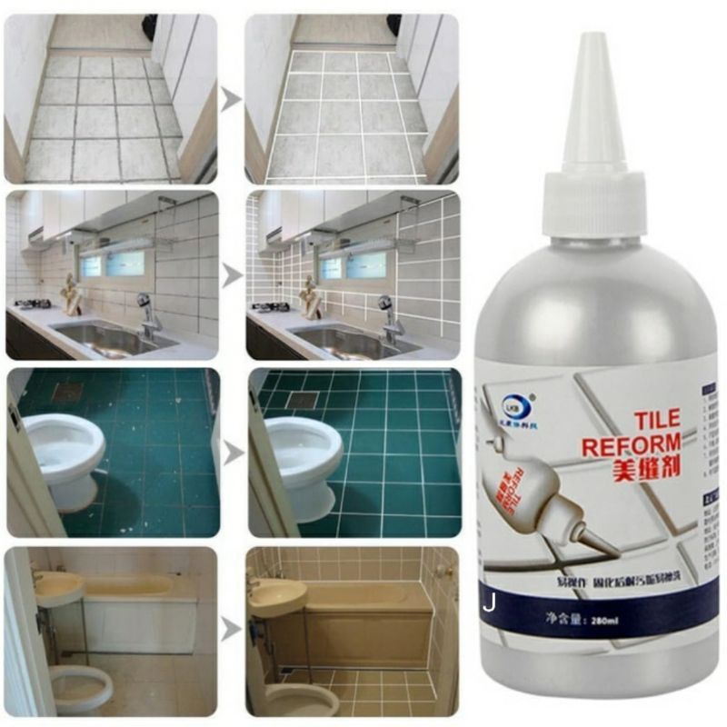 TILE REFORM coating waterproof pengisi celah nat keramik anti air anti jamur / Tile Reform Waterproof Pengisi Celah Nat Keramik Ubin Anti Jamur 150ML /280ml