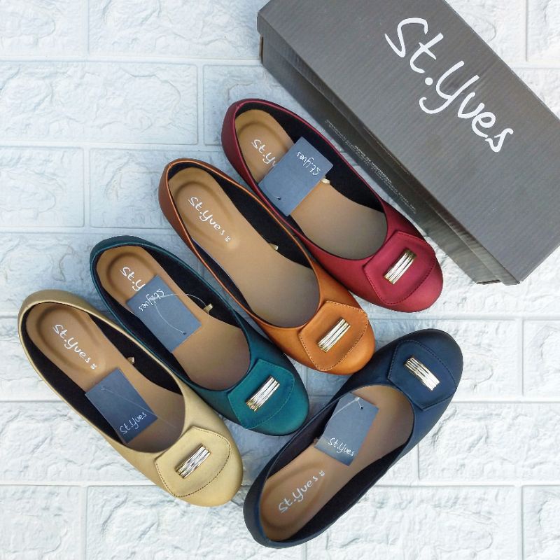 SEPATU WANITA FLAT SHOES ST YVES BRANDED MATAHARI OO55