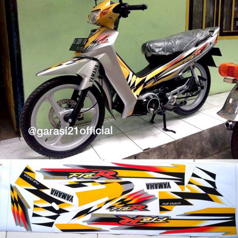 Cover body striping fizr f1zr milenium kuning top.kuality