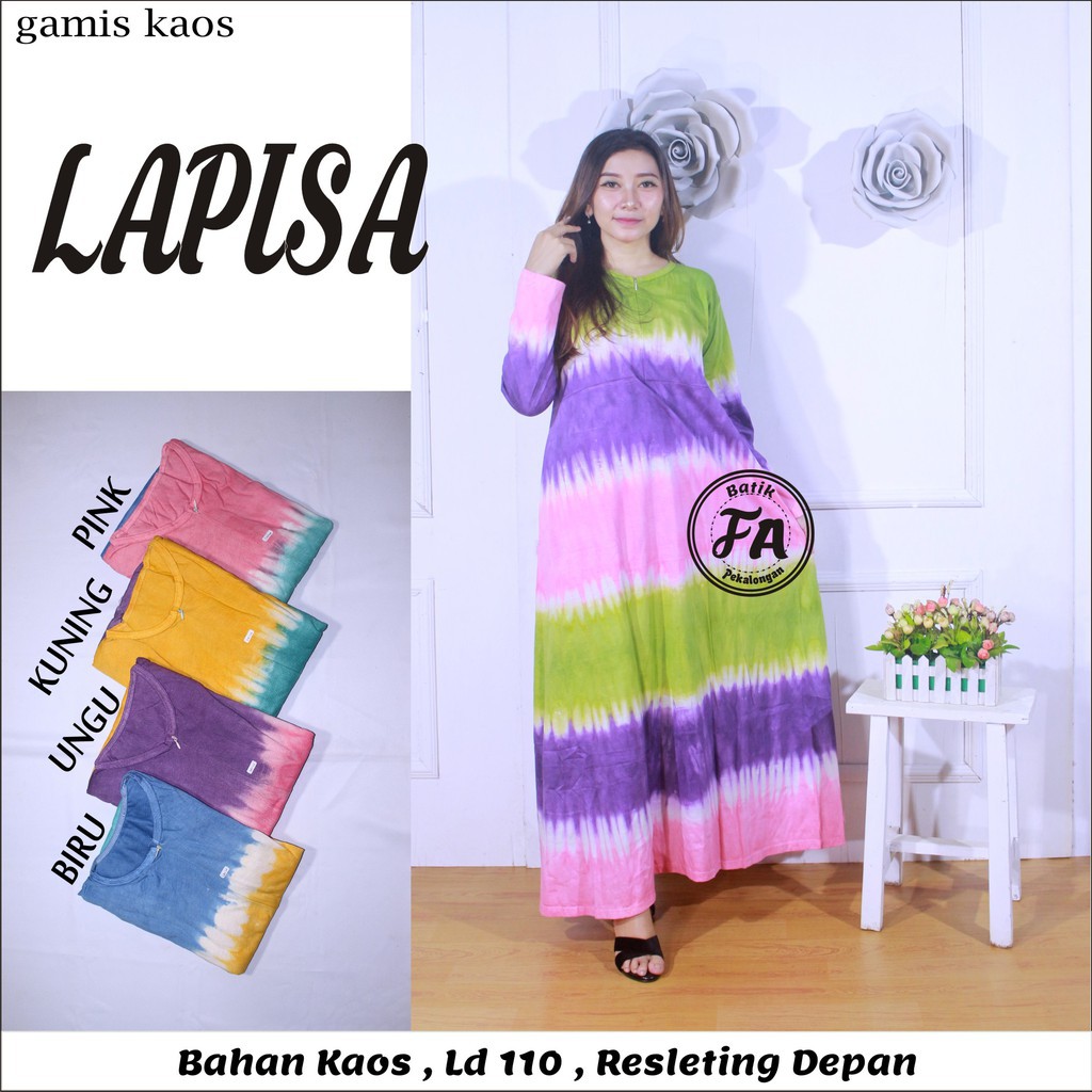 Longdres Gamis Kaos Lapisa Grosir