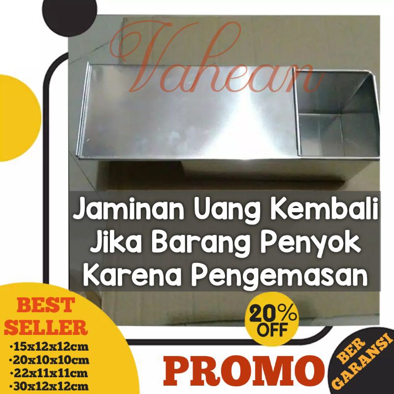 Loyang Roti Tawar 20x10 / Loyang Roti Tawar tutup / Loyang Roti Tawar