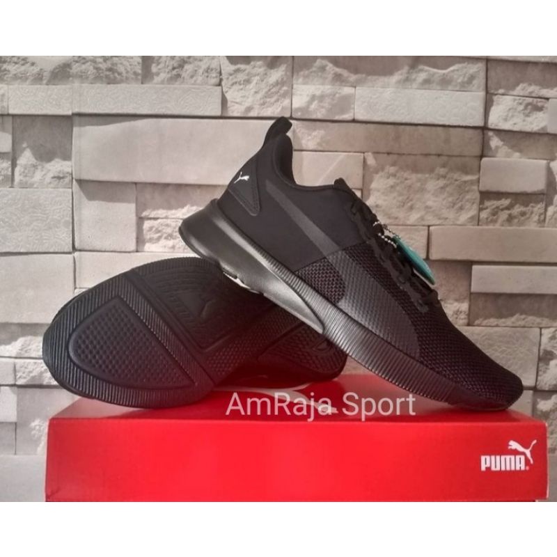 Sepatu Running Casual Lari Puma Fly Runner Original Hitam