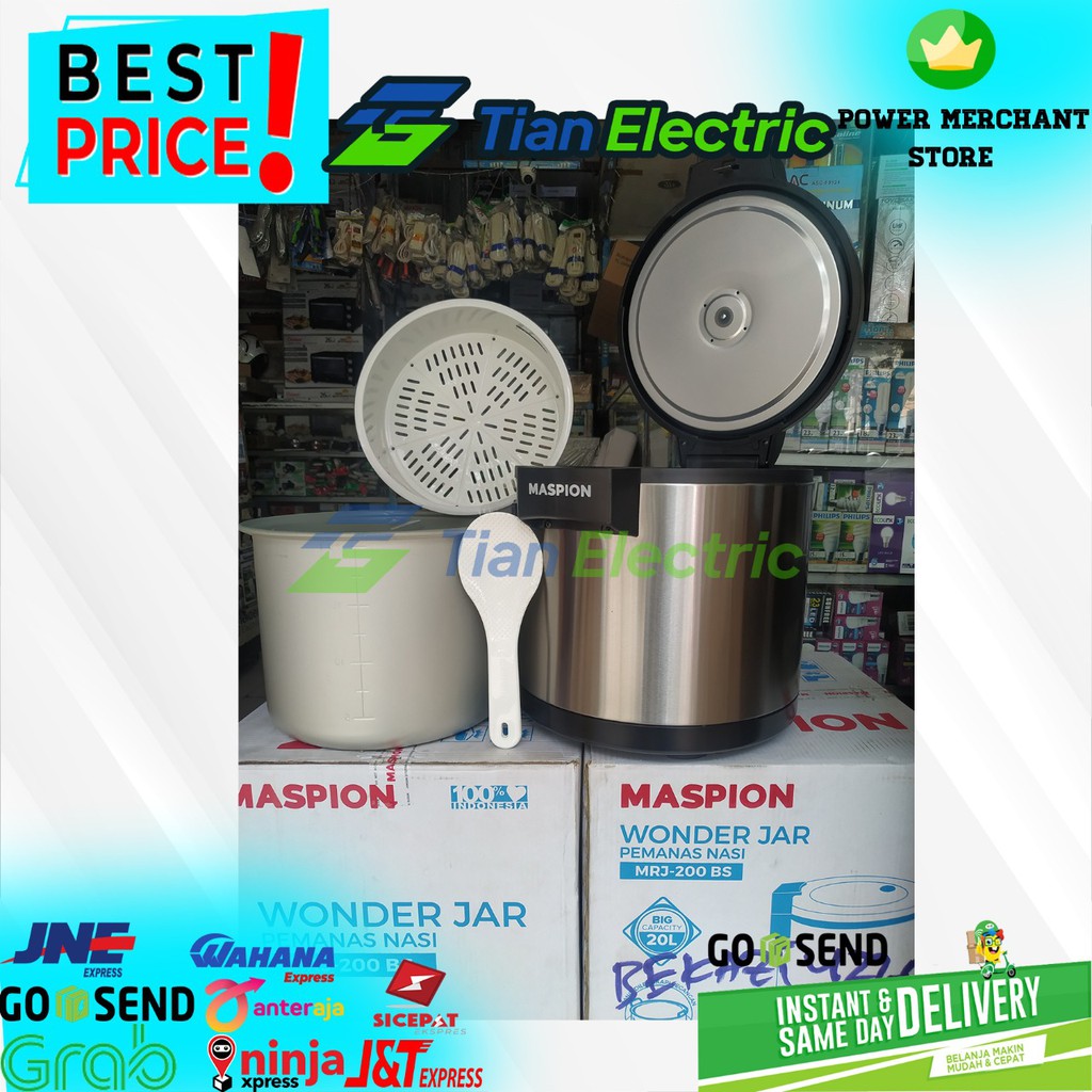 MASPION MRJ-200BS Magic Jar / Penghangat Nasi 20 Liter