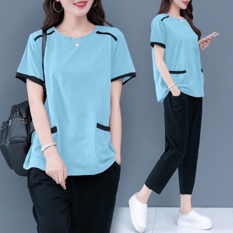 ST DANICA SETELAN FASHION WANITA LENGAN PENDEK / SET TERLARIS TERBARU / SET PESTA BAJU CELANA