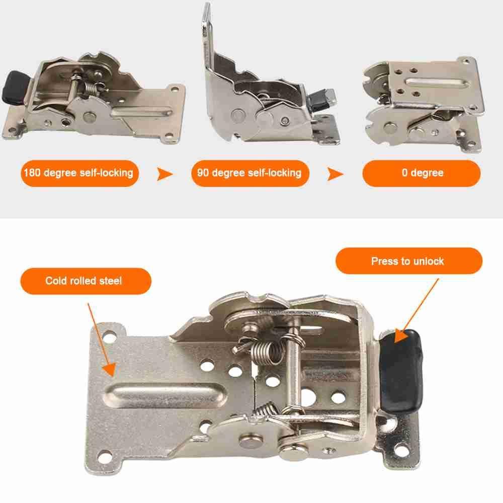 Suyo Self-Locking Engsel Lipat Hardware Furniture Bracket Kursi Extension Penyangga Frame