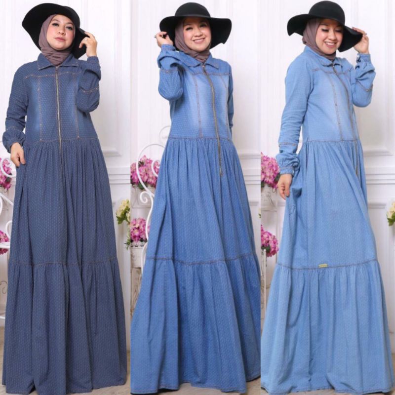 READY Venezia Dress ORIGINAL By Irwinov Premium | Long dress jeans | dress jeans | dress busui
