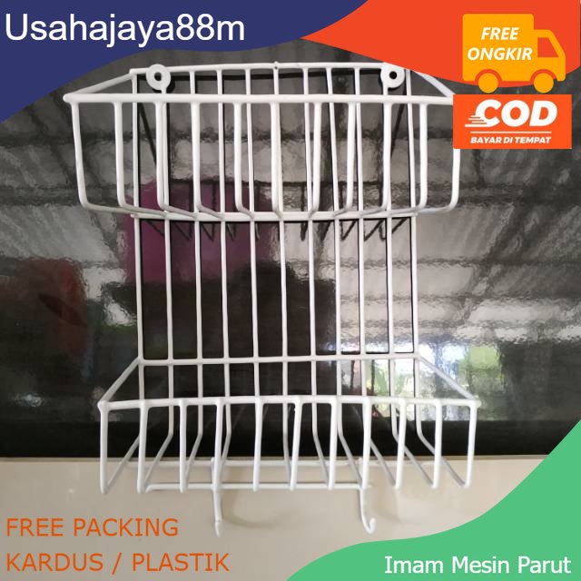 Rak Dinding kamar mandi tempel tembok ,rak dapur, rak bumbu