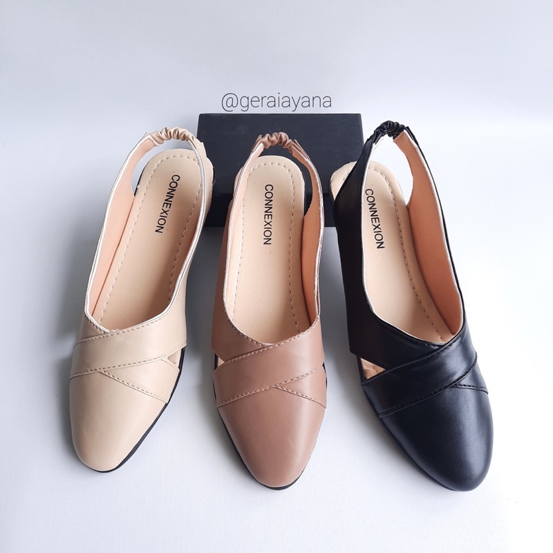 DISKON DAY! Sepatu Sandal  Wanita Connexion - Sepatu Sandal Elastis - Mules Wanita - Sanda Wanita Nevada