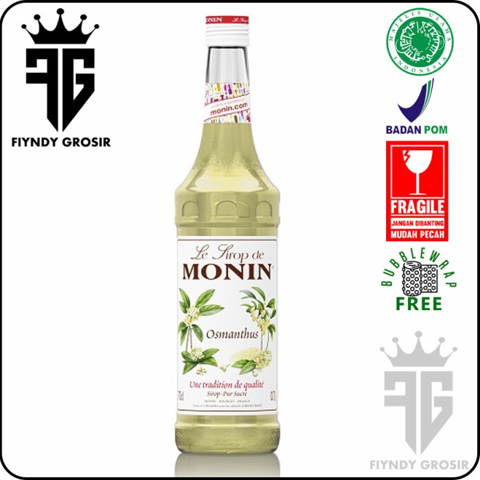 

OSMANTHUS SYRUP 700ml merk MONIN / Sirup / Cafe / Monin / Kedai / Kopi