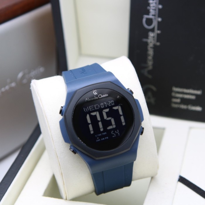 JAM TANGAN PRIA ALEXANDRE CHRISTIE AC 9359 DIGITAL RUBBER ORIGINAL GARANSI 1 TAHUN