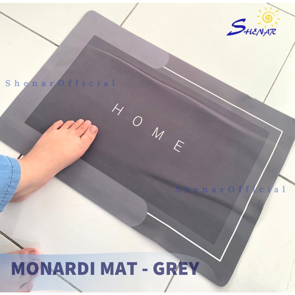 Shenar Myhouseholdd168 monardi Keset Kaki Kamar Mandi Nyerap Air Anti Bakteri Premium Anti Slip Keset Batu Kamar Mandi