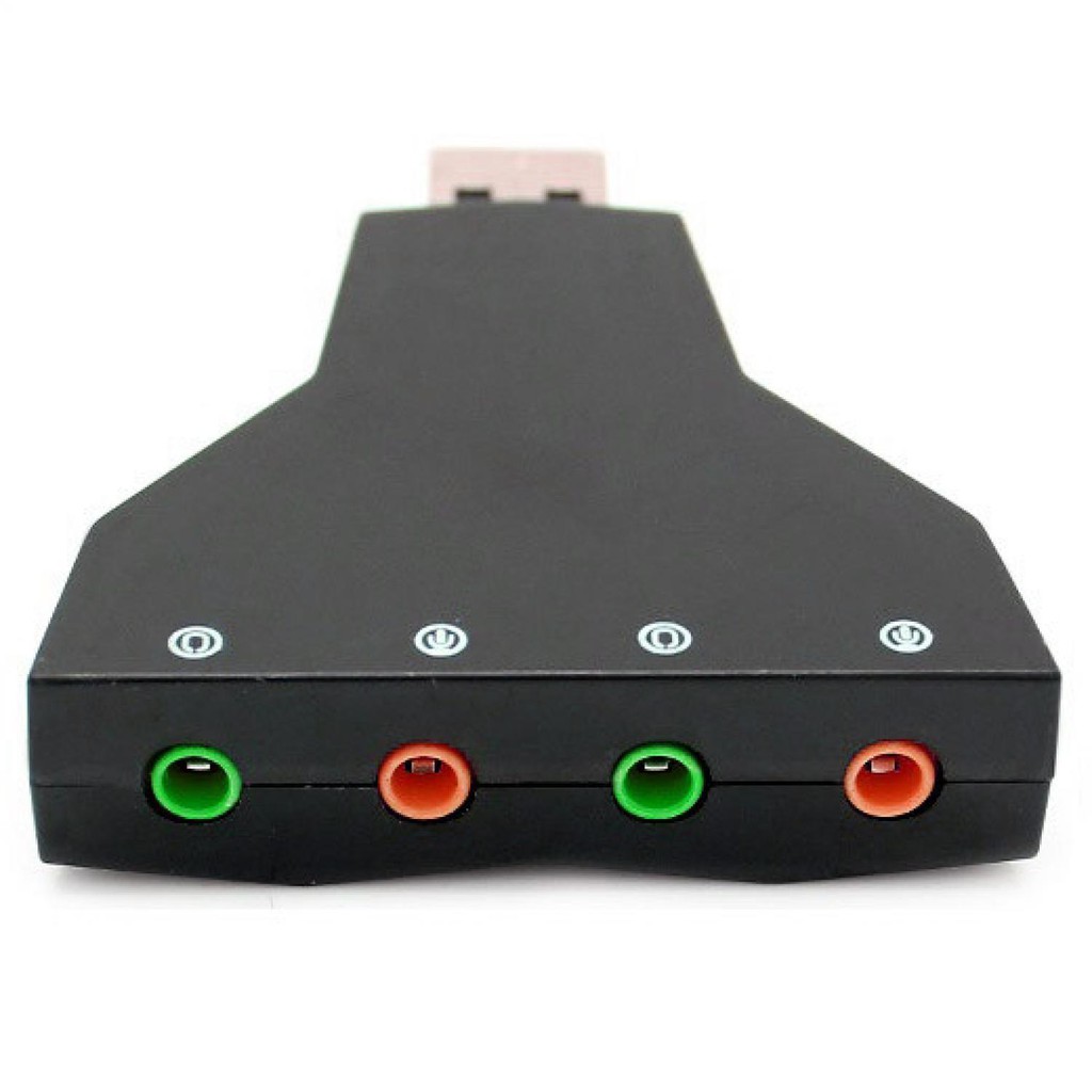 USB 2.0 to Virtual 7.1 Channel Audio Sound Card Adapter with China Chipset - PD-560 ( Mughnii )