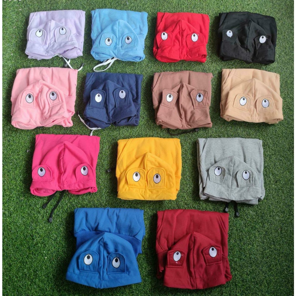 SWEATER HOODIE MATA ANAK LAKI LAKI PEREMPUAN FREE BORDIR NAMA