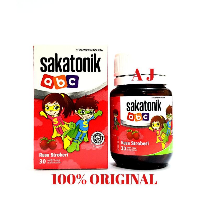 Sakatonik ABC (Rasa Strawberry) - Tablet Multivitamin Anak