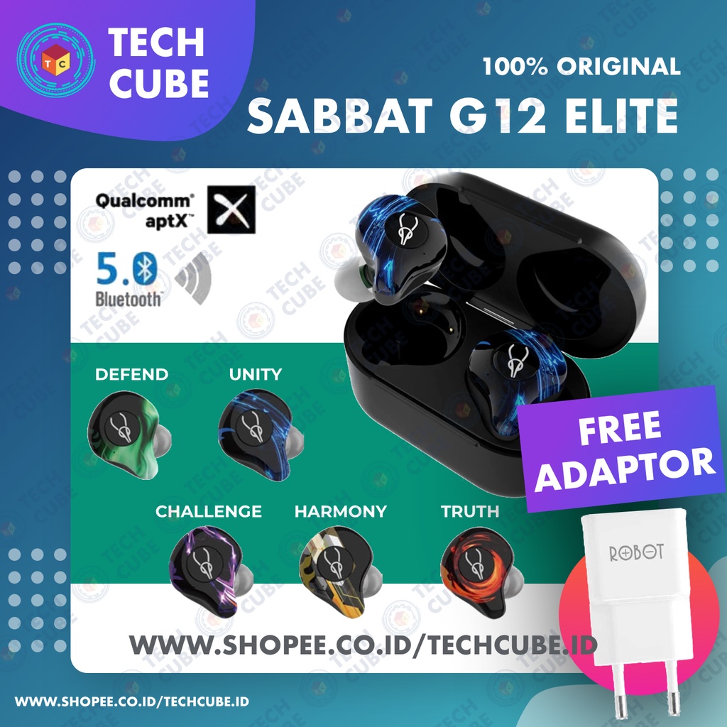 Sabbat G12 Elite Gaming TWS Earphone Headset Bluetooth Alt X12 PRO E12 Ultra