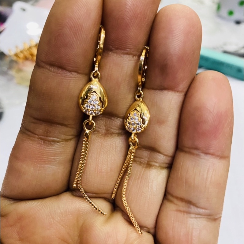 Anting wanita //anting permata rubby //perhiasan