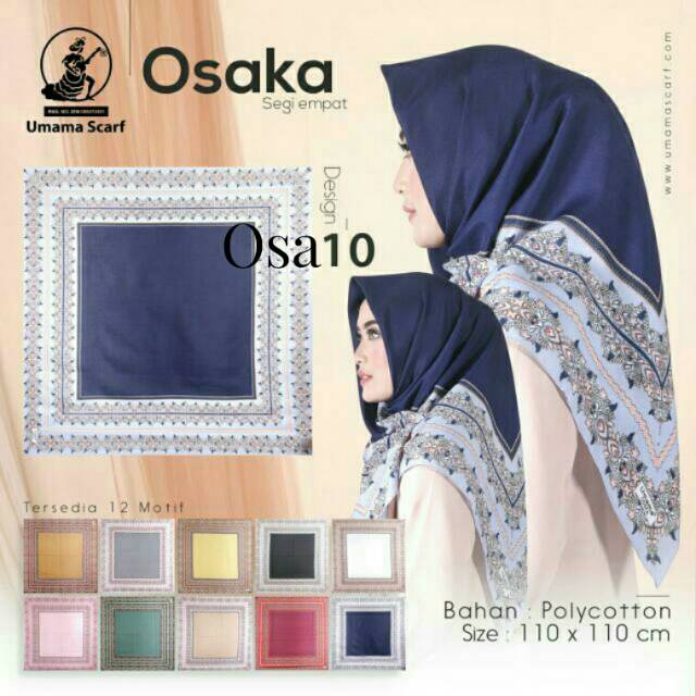 Jilbab Segiempat Motif / Umama Scarf Osaka