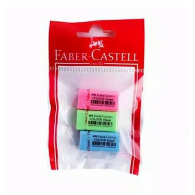 

Penghapus Set 3 Faber Castell #1000510 Set 3 Eraser Colour 1 pcs isi 3 Penghhapus - SHSNP