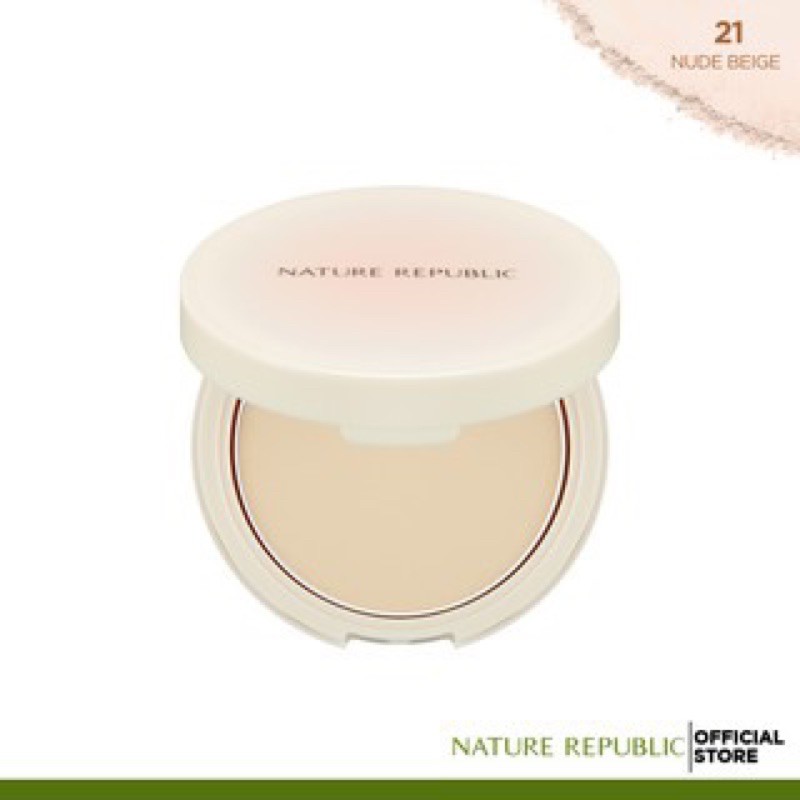 Nature Republic - Pure Shine Powder Pact 21 Nude Beige