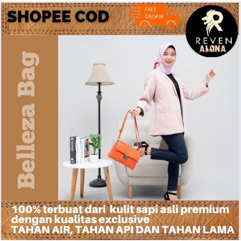 Tas Tas Kulit Wanita Selempang Sling Bag Pinggang Bahu Murah Asli Original ALONA BELLEZA BAG