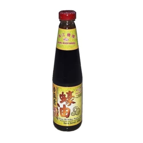 

PEARL RIVER BRIDGE Mushroom Oyster Flavoured Sauce / Saus Tiram Jamur 480g