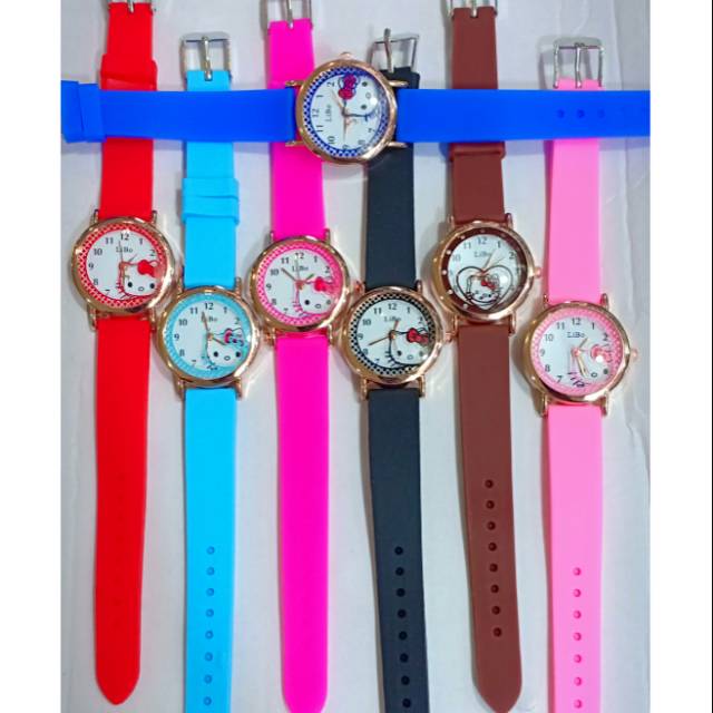 Jam fashion anak hello Kitty
