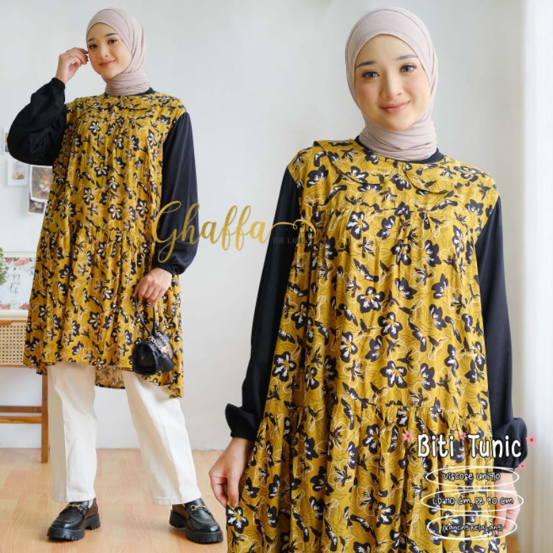 BITI TUNIK BY GHAFFA THE LABEL (TUNIK MOTIF) Tunik muslimah modern rekomended