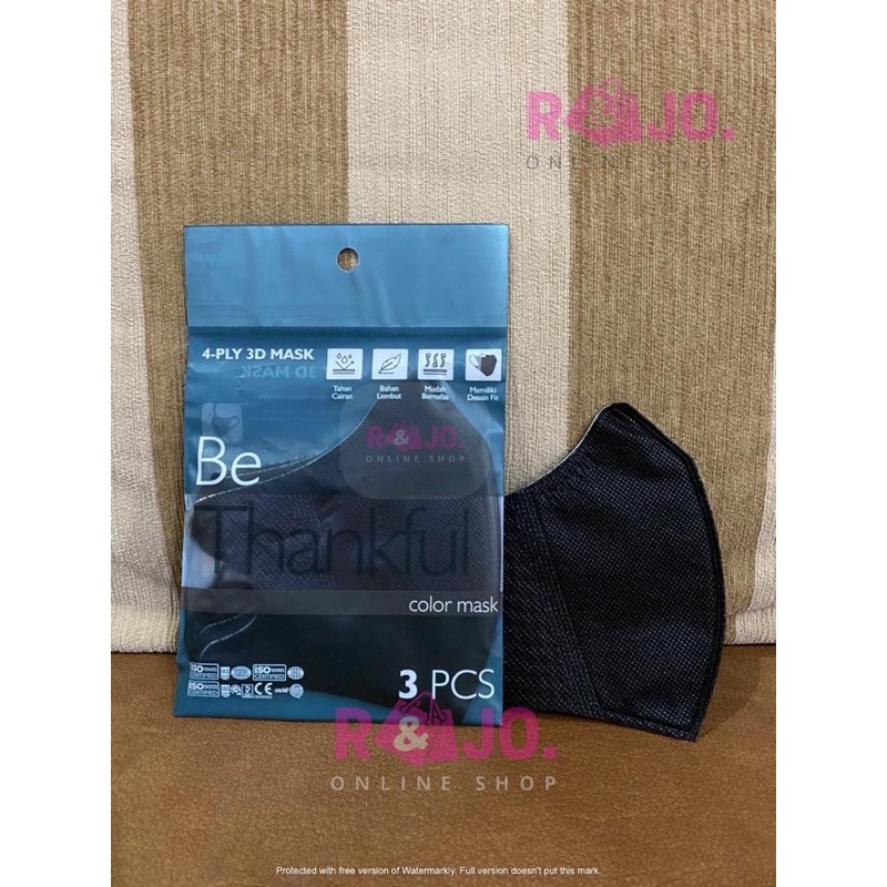 Masker Thankfull Duckbill 4ply 3D Mask Sachet isi 3pcs