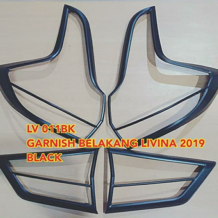 Garnish GARNIS lampu STOP REM belakang hitam doff NISSAN ALL NEW LIVINA 2019