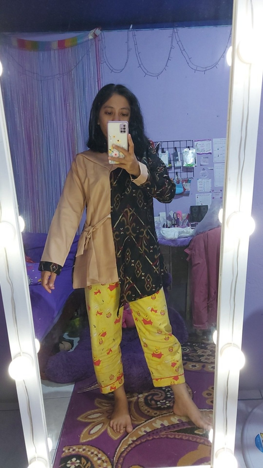 Tey-17 Batik Wanita Asj Sa Hrb026 Kenongo Kemeja Tosca Pendek