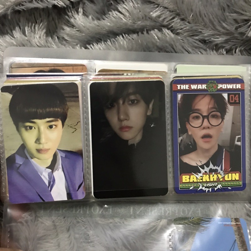 exo photocard pc baekhyun power city light night suho special card self portrait