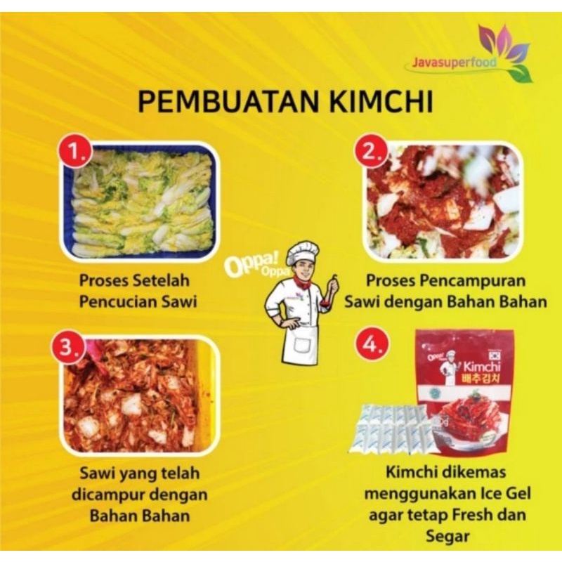 kimchi korea 200gr premium / kimchi halal / sawi / javasuperfood