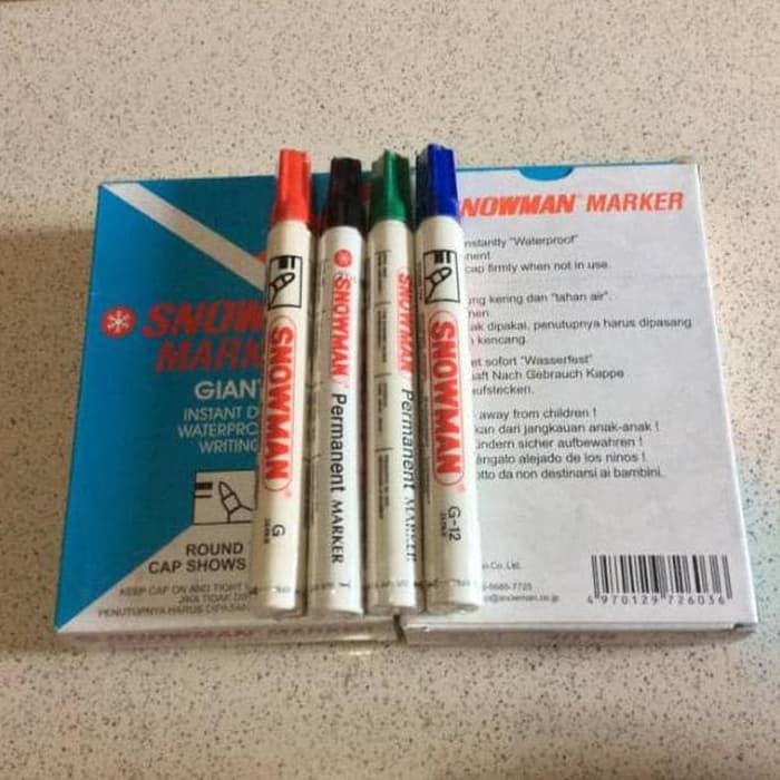 

SNOWMAN MARKER Permanent spidol tidak bisa hapus