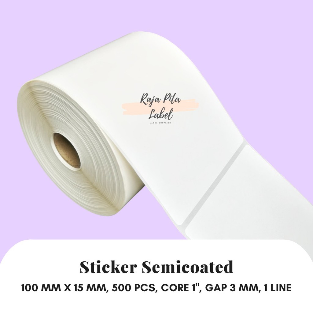 

TERMURAH!! Sticker Semicoated 10x15cm, 1 line