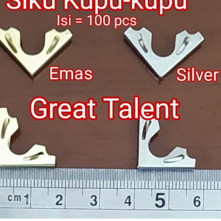 

⚡GROSIR⚡100 pcs Siku Kupu-kupu Emas atau Nikel- Kupu Butterfly Gold Silver - Siku Buku Yasin - Medali Raport