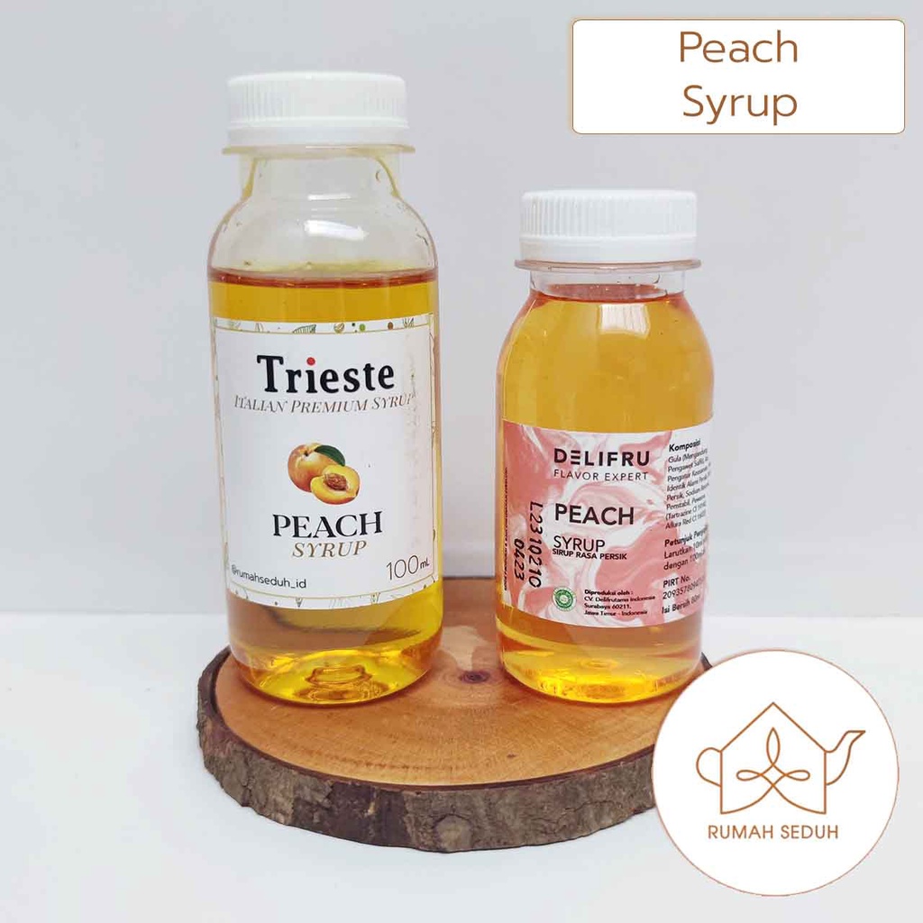 

100 mL Sirup Peach Trieste Delifru Persik- Trieste Premium Peach Syrup