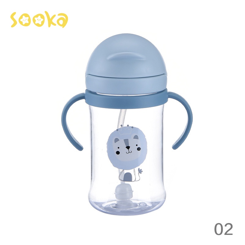 SOOKA Botol Minum Bayi Anak Balita 350ml Training Cup Baby Food Grade Anti Bocor  BPA Free SK-ECD1070