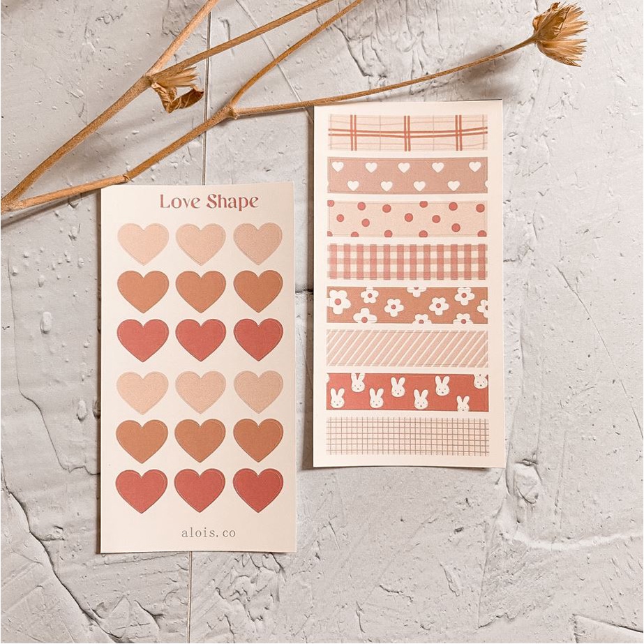 

LOVE & WASHI STICKER