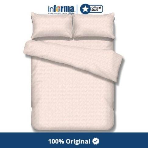 INFORMA - SPREI SET- SHEET SET MICROFIBER EMBOSS (C) PEACH