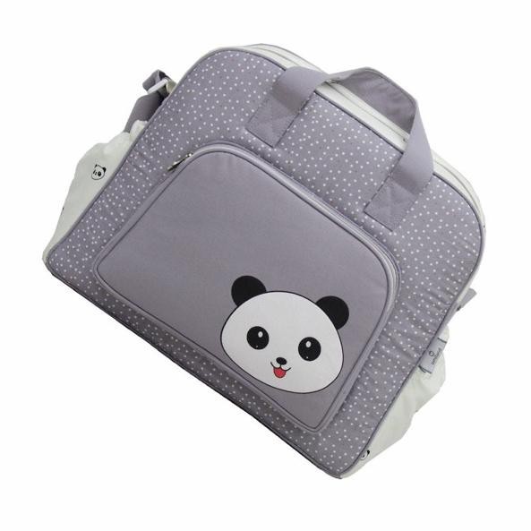 Omiland OBT4331 Tas Bayi Besar Panda Series Abu