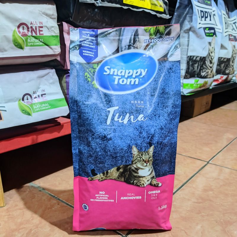 Snappy Tom rasa Tuna 1.5kg - Makanan Kucing Snappy Tom